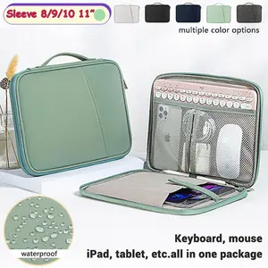 iPad Air 6 11 2024 M2 Sleeve Case Pastel Handle Pocket Pouch Storage Stationary Bag Tab Waterproof