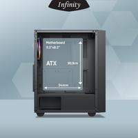 Gambar Infinity Ascalon Tempered Glass Include 3 RGB Static Fans - ATX Gaming Case - 3Fan Static RGB dari JnJ Online Kota Administrasi Jakarta Pusat 2 Tokopedia