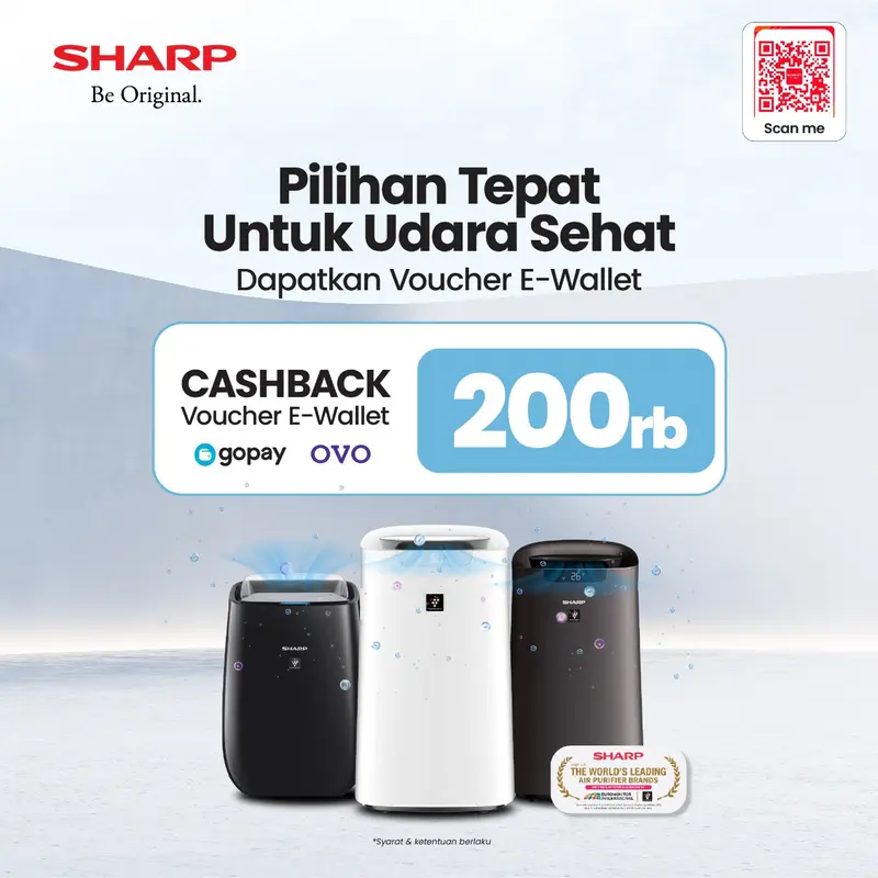 Sharp Air Purifier FP-J30Y-Black / Pink / Aqua Blue 3
