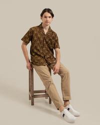 Gambar Batik Fractal Kala Kemeja Pria Lengan Pendek - S dari Batik Fractal Kota Bandung 3 Tokopedia