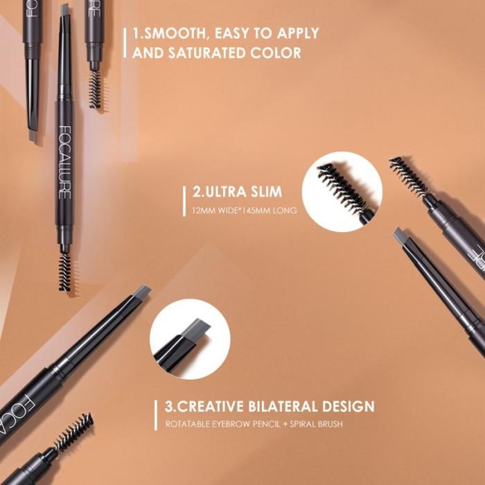 FOCALLURE Waterproof Long-Lasting Eyebrow Pencil FA18 - 3 Colours Shade 4