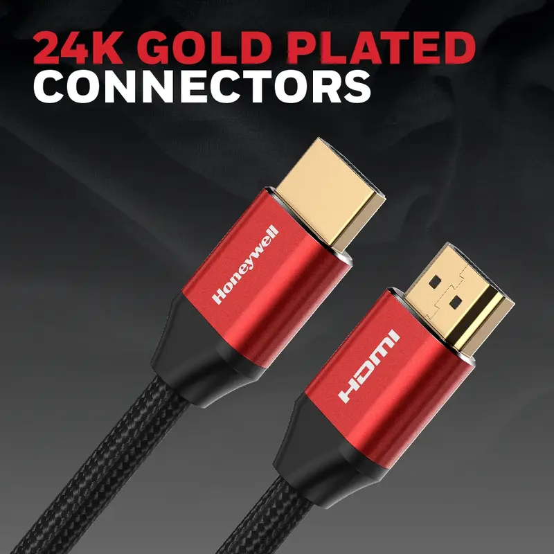 Honeywell Kabel HDMI v2.1 PC Laptop TV Projector PS 5 XBox 8K 4K Ultra HD Resolution eARC Dolby 5