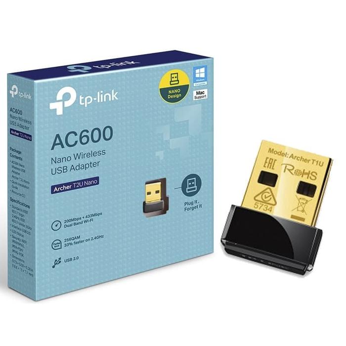 Gambar TP-LINK Archer T2U Nano AC600 Nano Wireless USB Adapter dari hans computer Kota Administrasi Jakarta Pusat Tokopedia