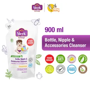 Sleek Bottle, Nipple, and Baby Accessories Cleanser 900 ml Refill
