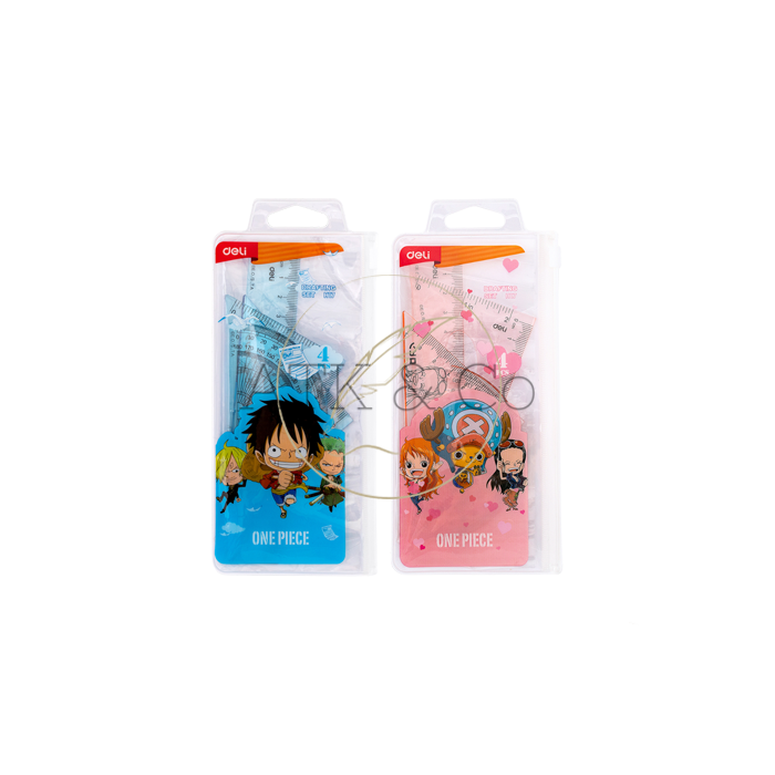 Gambar Penggaris Plastik 4 in 1 DELI EH17 - Ruler Set Matematika dari ATK & Co Kota Bandung Tokopedia
