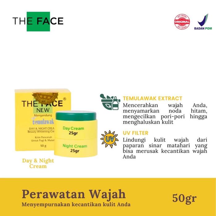 Gambar THE FACE TEMULAWAK DAY CREAM & NIGHT CREAM dari YuliaKosmetikSemarang Kota Semarang Tokopedia