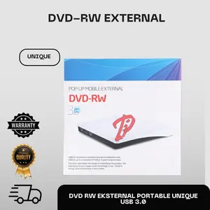 DVD RW Eksternal Portable Unique USB 3.0 / DVD-RW External Unique 3.0 White