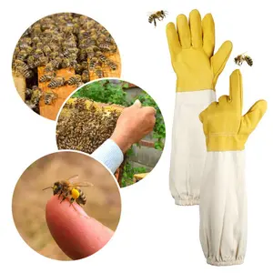 Panjang Sarung Tangan Anti Lebah Sarung Gloves Beekeepers Protective