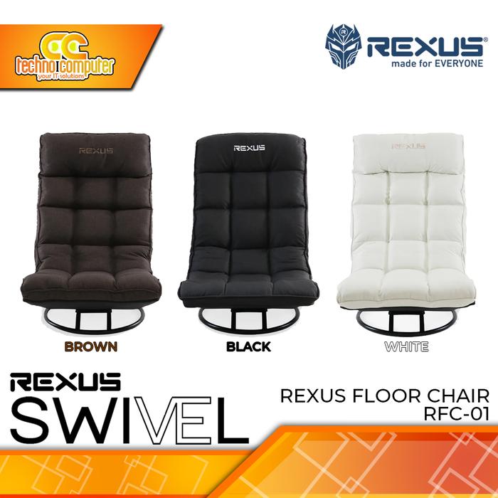 Gambar KURSI GAMING FLOOR REXUS SWIVEL RFC-01 GAMING FLOOR CHAIR dari Techno Computer Bali Kota Denpasar Tokopedia