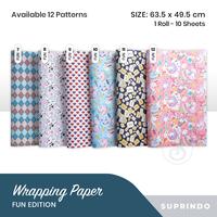 Gambar (10 lbr) KERTAS KADO MOTIF F 63.5 x 49.5 cm dari Suprindo Kota Administrasi Jakarta Utara 2 Tokopedia