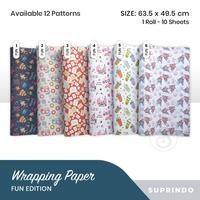 Gambar (10 lbr) KERTAS KADO MOTIF F 63.5 x 49.5 cm dari Suprindo Kota Administrasi Jakarta Utara 1 Tokopedia