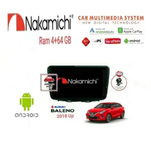 Head Unit Android Nakamichi 9 Inch Baleno Hatchback 2018 Up + Kamera