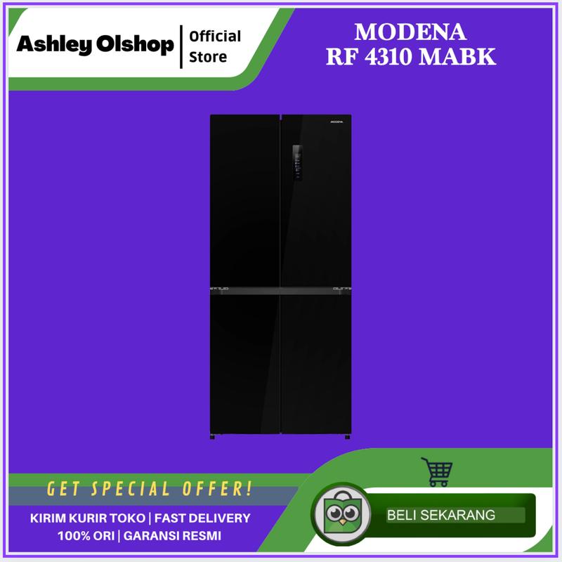 Kulkas Multi Door Inverter Modena RF 4310 MABK 431 Liter Modena ...