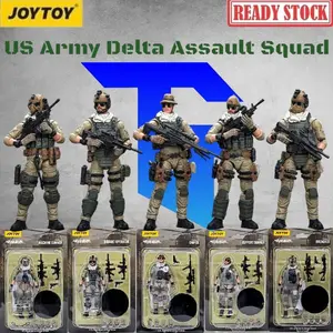 JOYTOY Military 1/18 US Army Delta Assault Squad - Sniper JT9527 - Assault Operator JT9534 - Breacher JT9541 - Support Gunner JT9558 - Machine Gunner JT9565