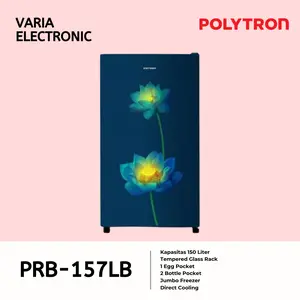 Kulkas 1 Pintu POLYTRON PRB-157LB Kapasitas 150 Liter