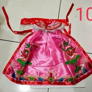Jubah Rupang / Baju patung Warna Pink - teratai -10 Inchi -g