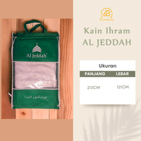 Gambar Basmala Kain Ihram Al Jeddah Kain Ihram Tanpa Jahitan Kain Ihram Laki-laki Haji dan Umrah - Putih, bercorak dari Basmala Store Kota Tangerang Selatan 2 Tokopedia