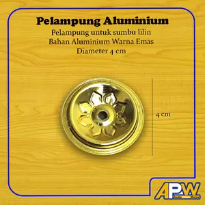 Pelampung Sumbu Lilin / Pelampung Minyak Emas Aluminium