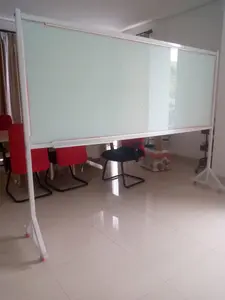 papan tulis kaca -Glassboard magnetik standing 120 x 200 cm