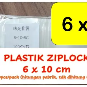 Plastik Ziplock ukuran 6x10 cm plastik susu