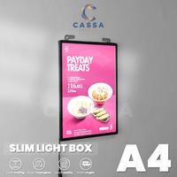 Gambar Frame Display Poster Led Slim Light Box Lightpad - A4 - Bingkai Hitam dari Cassa Acrylic Kota Administrasi Jakarta Selatan 1 Tokopedia