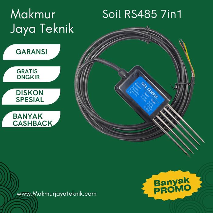 Jual RS485 Soil NPK PH EC Temp humidity Sensor tester 7 in 1 soil ...
