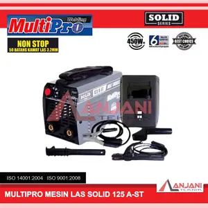 MESIN TRAVO LAS LISTRIK INVERTER IGBT MULTIPRO SOLID 125 A-ST MMA SMAW