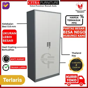 Lemari Arsip Besi 2 Pintu Swing besi|Lemari File kantor Pintu ayun