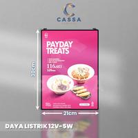 Gambar Frame Display Poster Led Slim Light Box Lightpad - A4 - Bingkai Hitam dari Cassa Acrylic Kota Administrasi Jakarta Selatan 3 Tokopedia