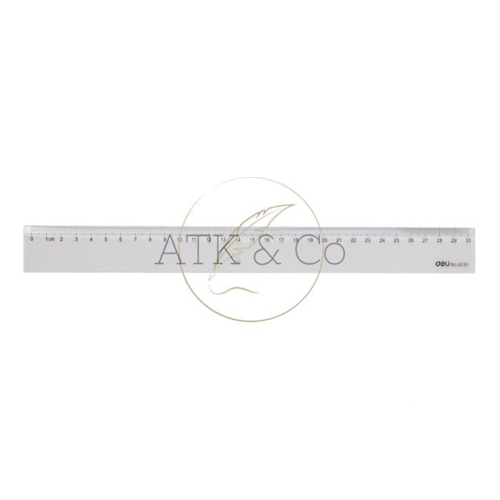 Gambar Penggaris Plastik Deli 30cm E6230 - Plastic Ruler Deli 30 cm dari ATK & Co Kota Bandung Tokopedia