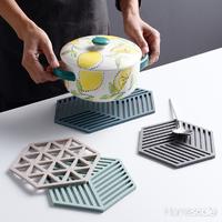 Gambar Tatakan Alas Piring Gelas Panci Bahan Anti Panas Hexagonal Bermotif - Segi3 Abu Hijau dari Homescaleid Kota Tangerang Selatan 1 Tokopedia