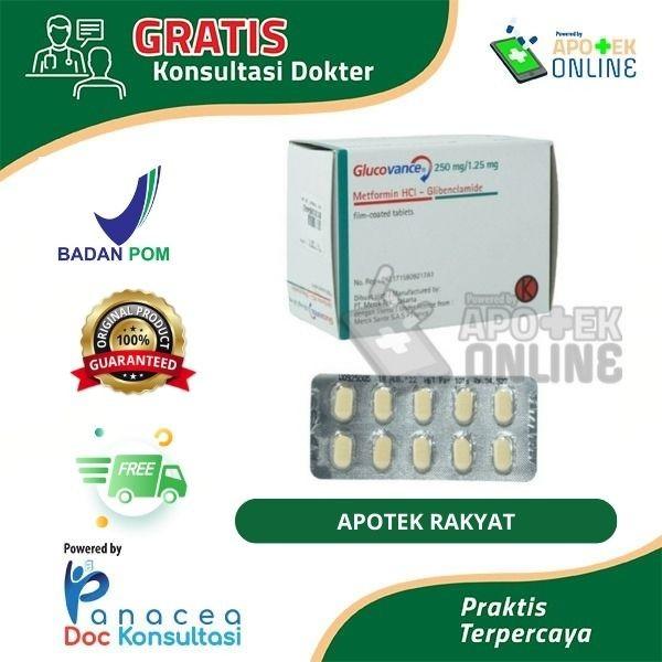 GLUCOVANCE 250 MG/1.25MG STRIP 10 TABLET