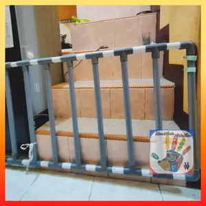 Versi Engsel | Pagar Bayi / Baby Safety Gate Berbahan Pipa PVC Ukuran 3/4 Inc