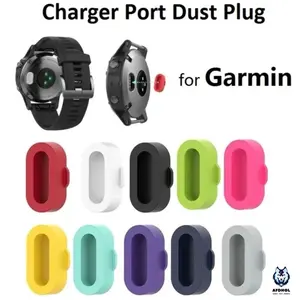 TUTUP PORT CHARGER FOR GARMIN FORERUNNER VENU SQ PLUS FENIX VIVOACTIVE INSTINCT FORERUNNER 745 55 158 935 945 245 245M 255 255S S Music 265 265S 45 45S 955 965 SOLAR SILICONE SILIKONE DUSTPROOF ANTI DUST PLUG RUBBER JAM SMART WATCH GARMIN COVER TPU CASE