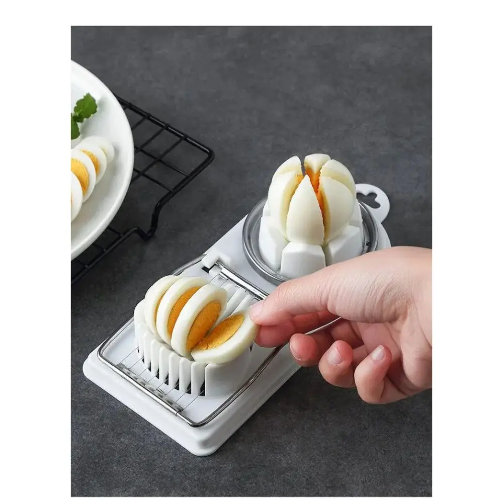 Alat Pemotong Pengiris Telur 2 in 1 Serbaguna Egg Slicer