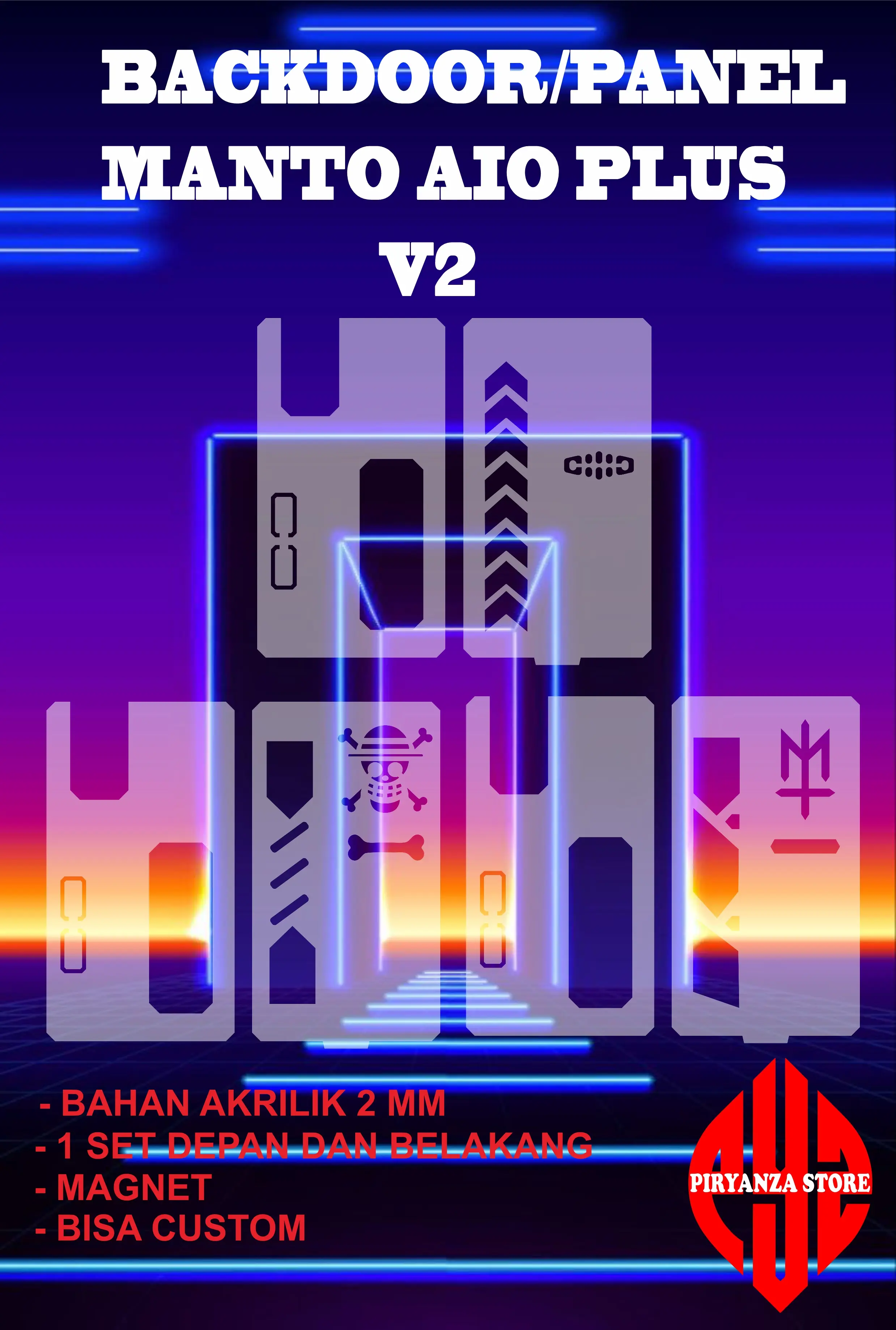 Panel Backdoor Mant0 Aio Plus V2-Piryanza Store
