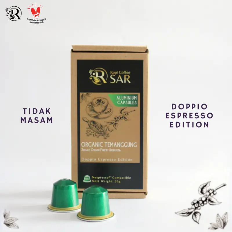 Paket Hemat - Nespresso Compatible Coffee Capsules - Robusta Tidak Masam by Kopi Coffee SAR - Kopi Kapsul 5