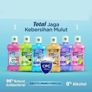 Total Care  Dewasa Junior Mouthwash Mouth Wash Cairan Pembersih Mulut Anak Dewasa - Totalcare Jaga Kebersihan Mulut Non Alkohol Anti Kuman Obat Kumur Pencuci Mulut