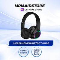 Gambar Headphone RGB | Headset Gaming - Bluetooth Wireless Gaming – High Resolution Digital Audio - Hitam dari MrMaid Store Kota Administrasi Jakarta Utara 1 Tokopedia