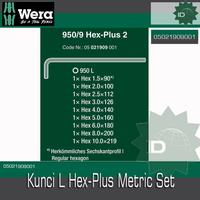 Gambar Kunci L Hex-Plus Metric Set Wera 05021909001 Hex-Plus 2 L-Key, 9 Pc dari SATA TOOLL Kota Administrasi Jakarta Barat 3 Tokopedia