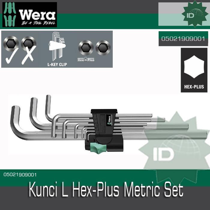 Gambar Kunci L Hex-Plus Metric Set Wera 05021909001 Hex-Plus 2 L-Key, 9 Pc dari SATA TOOLL Kota Administrasi Jakarta Barat Tokopedia