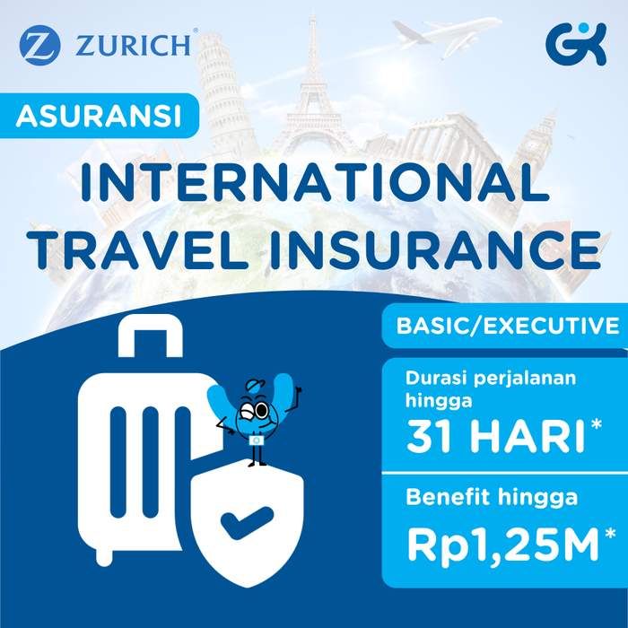 Gambar Zurich Asuransi Perjalanan WORLDWIDE | Travel Insurance GK - IDV 70+ BSC, 1-4 Days dari globalkomunika Kota Administrasi Jakarta Barat Tokopedia