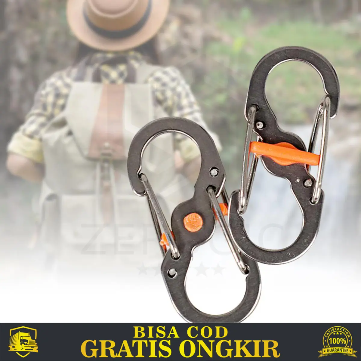 PENGAIT CARABINER GANTUNGAN S BINER HIGH QUALITY SPRING HOOK ALLOY