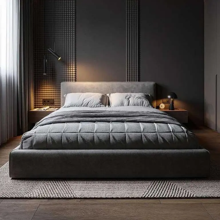 Dipan Divan Kolam Premium Cosmos Sudut Jahit Bahan Midili Tanpa Kasur 2