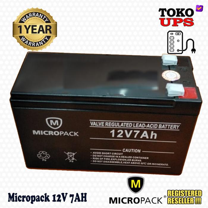 Gambar Baterai Micropack 12V 7AH Aki Kering 12V 7AH - Bubble dari TokoUPS Kota Administrasi Jakarta Pusat Tokopedia