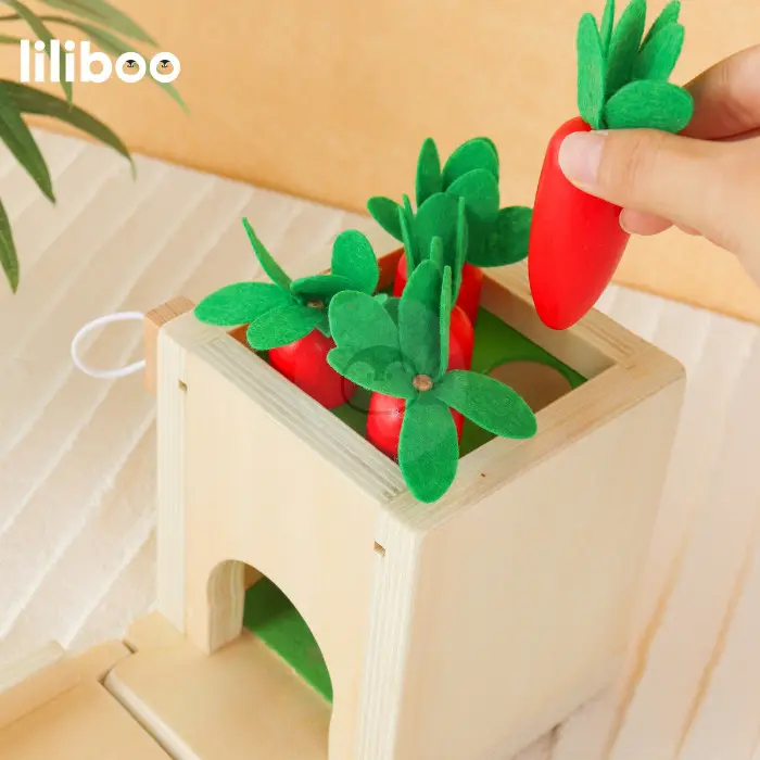 LILIBOO ETSU Mainan Edukasi Anak Montessori Kayu Activity Cube 4in1 Clearance 3