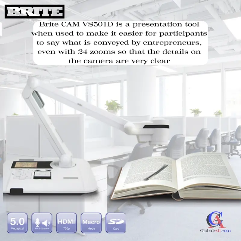 Document Camera Brite Cam Visualizer VS 501D Berkualitas dan Murah 0