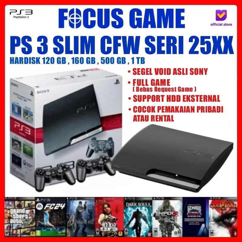 Ps3 Slim Seri 25xx 500gb 160gb PS 3 Cfw Multiman Sony Playstation Game ...