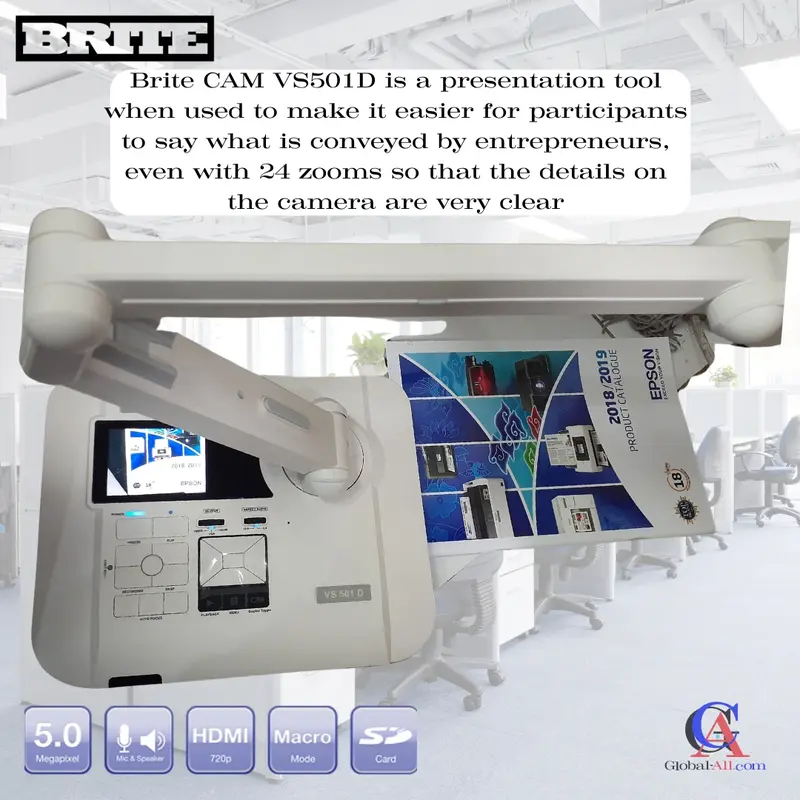 Document Camera Brite Cam Visualizer VS 501D Berkualitas dan Murah 2