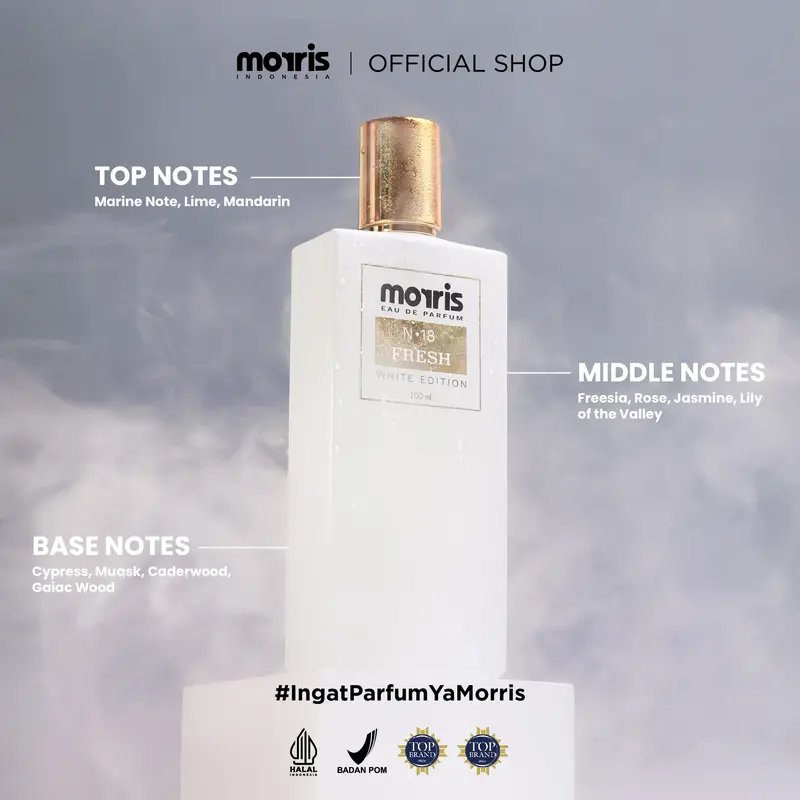 Morris Eau De Parfum White Edition 100ml - Parfum Pria 1